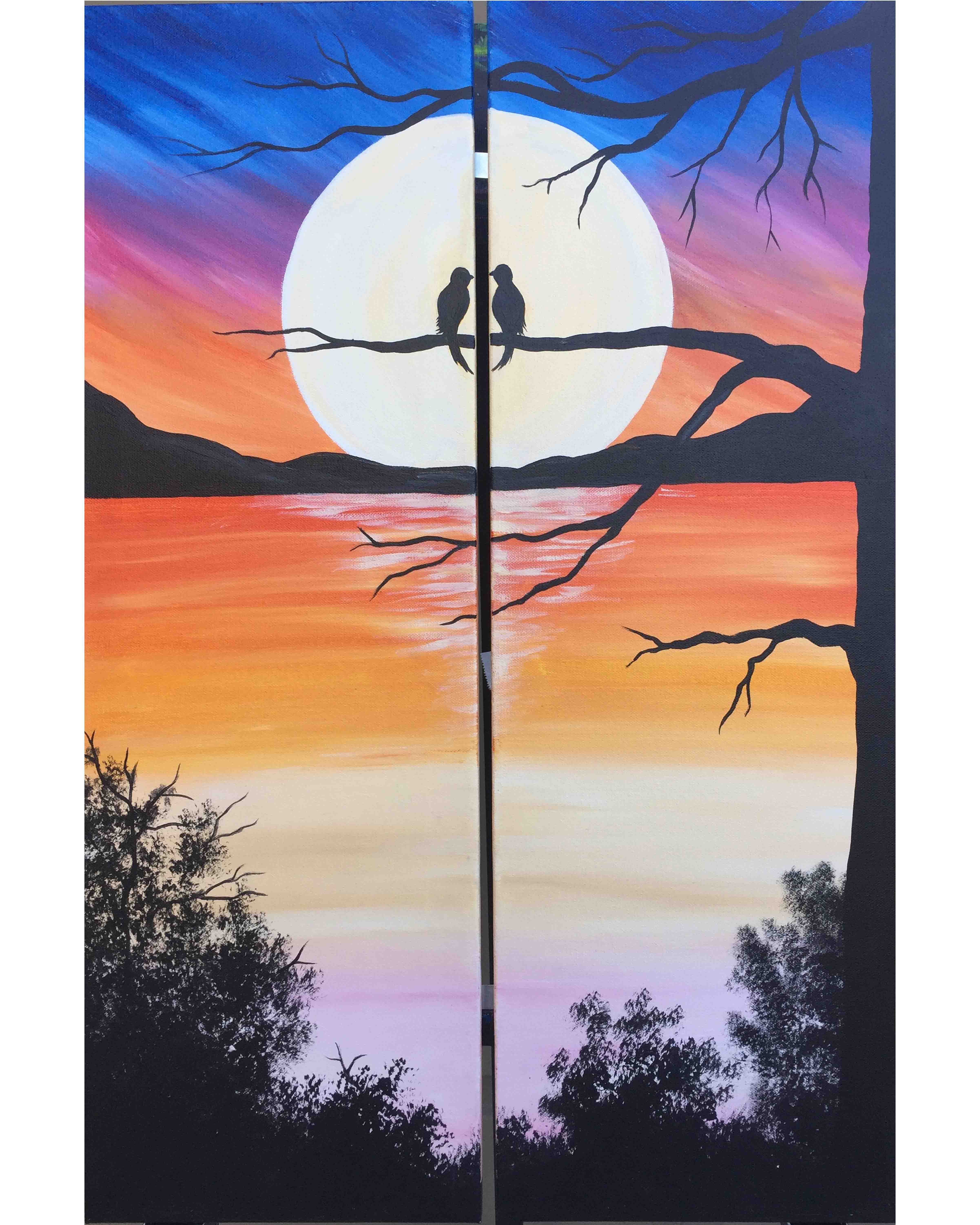 Surreal Lake Sunset